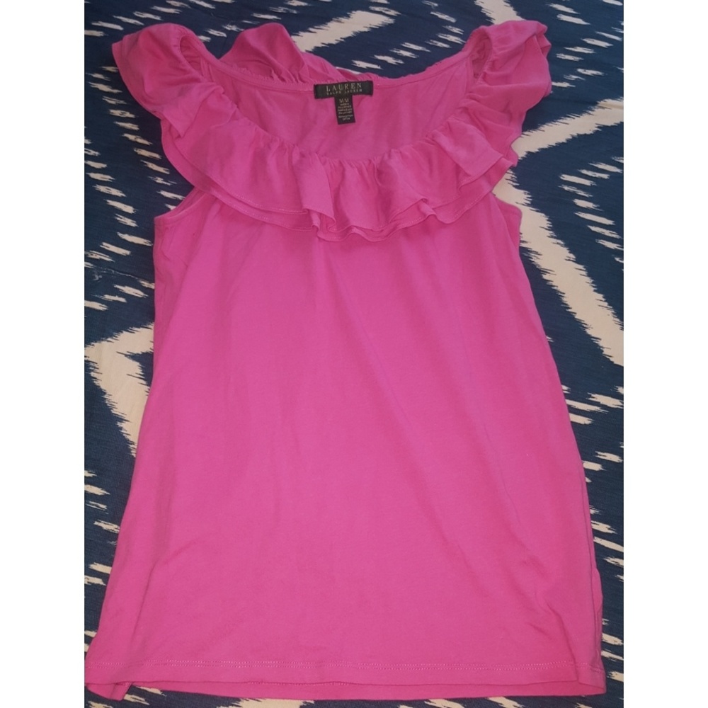 Ralph Lauren Ruffle Tank Medium